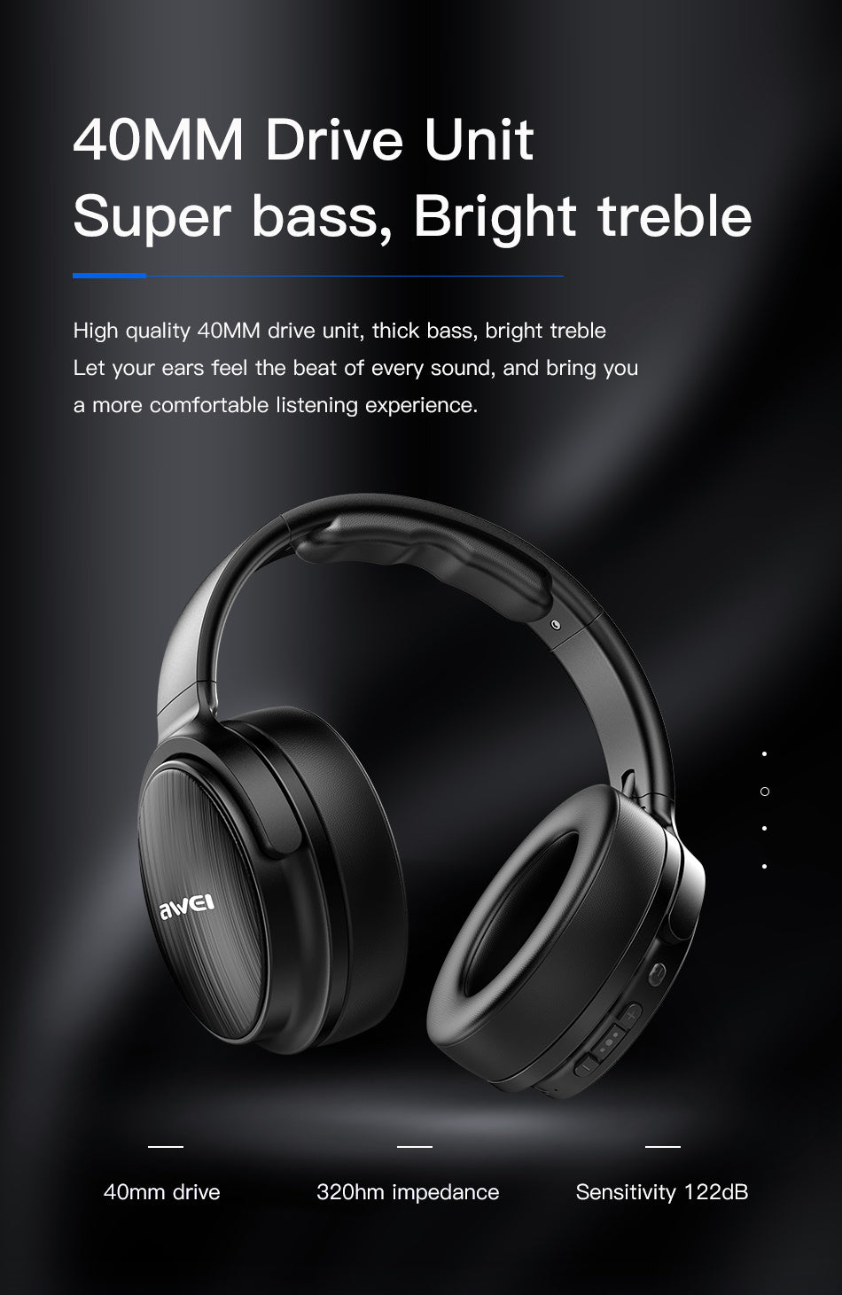 AWEI Wireless Stereo Bluetooth Headset