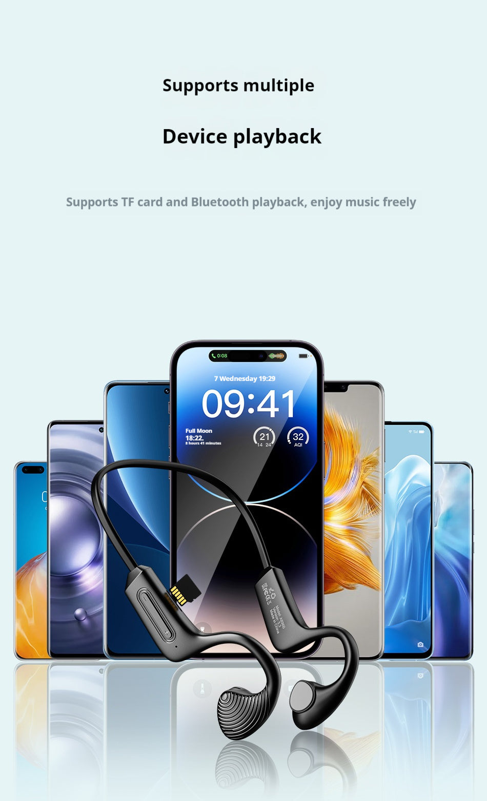 AWEI Air Conduction Sports Bluetooth Headset