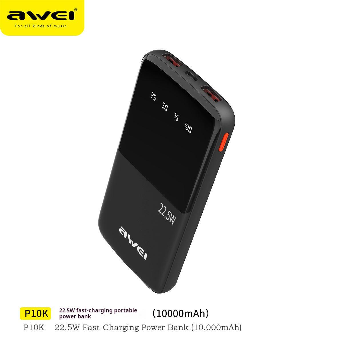 AWEI 22.5W Fast Charging Power Bank